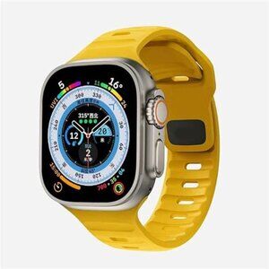 Soft Silicone Strap Compatible with Apple Watch Band For Ultra Sport Wristband